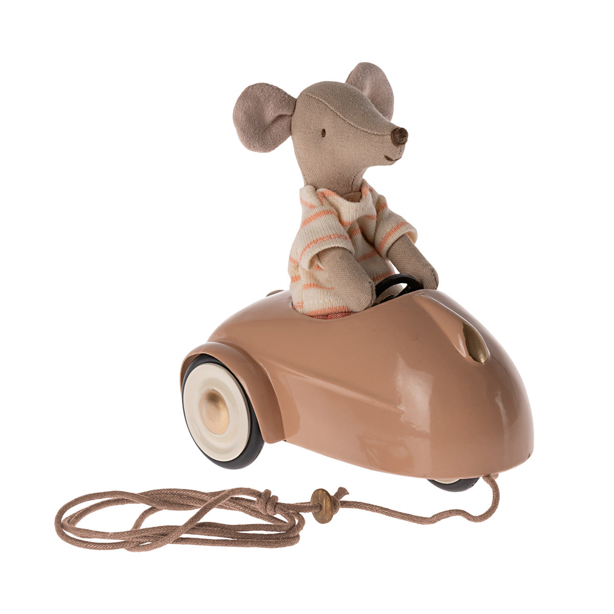 Maileg Mouse Car - Coral, Dark Green or Light Brown