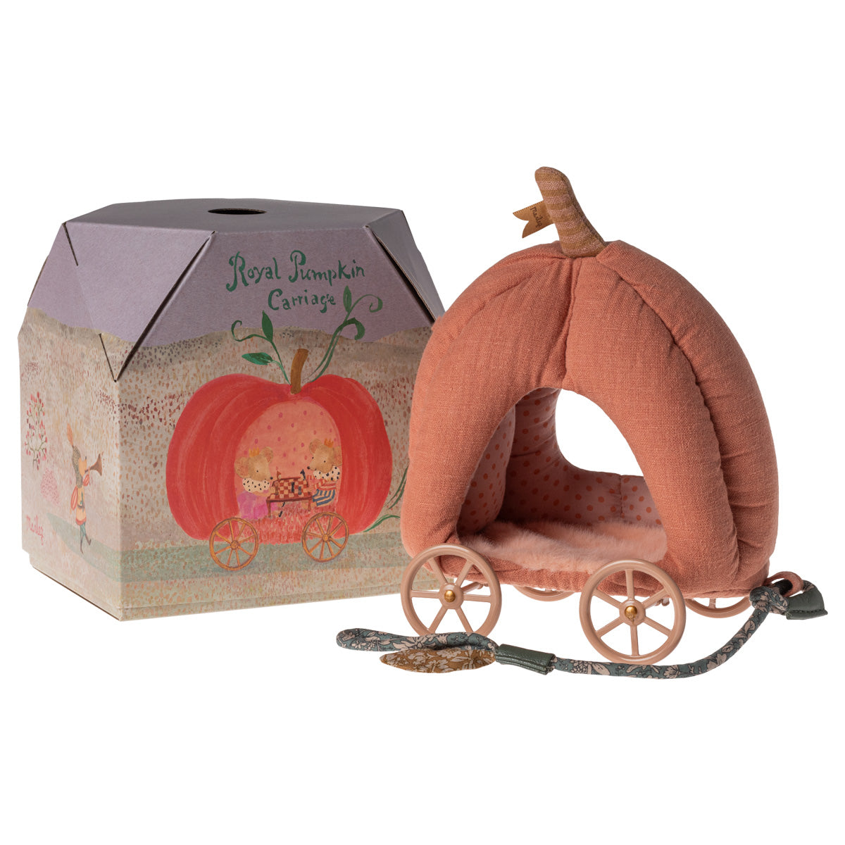 Maileg Pumpkin Carriage, Mouse