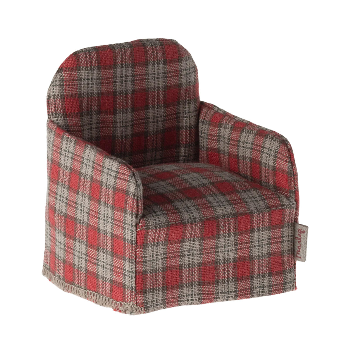 Maileg Mouse Chair  - Red Check