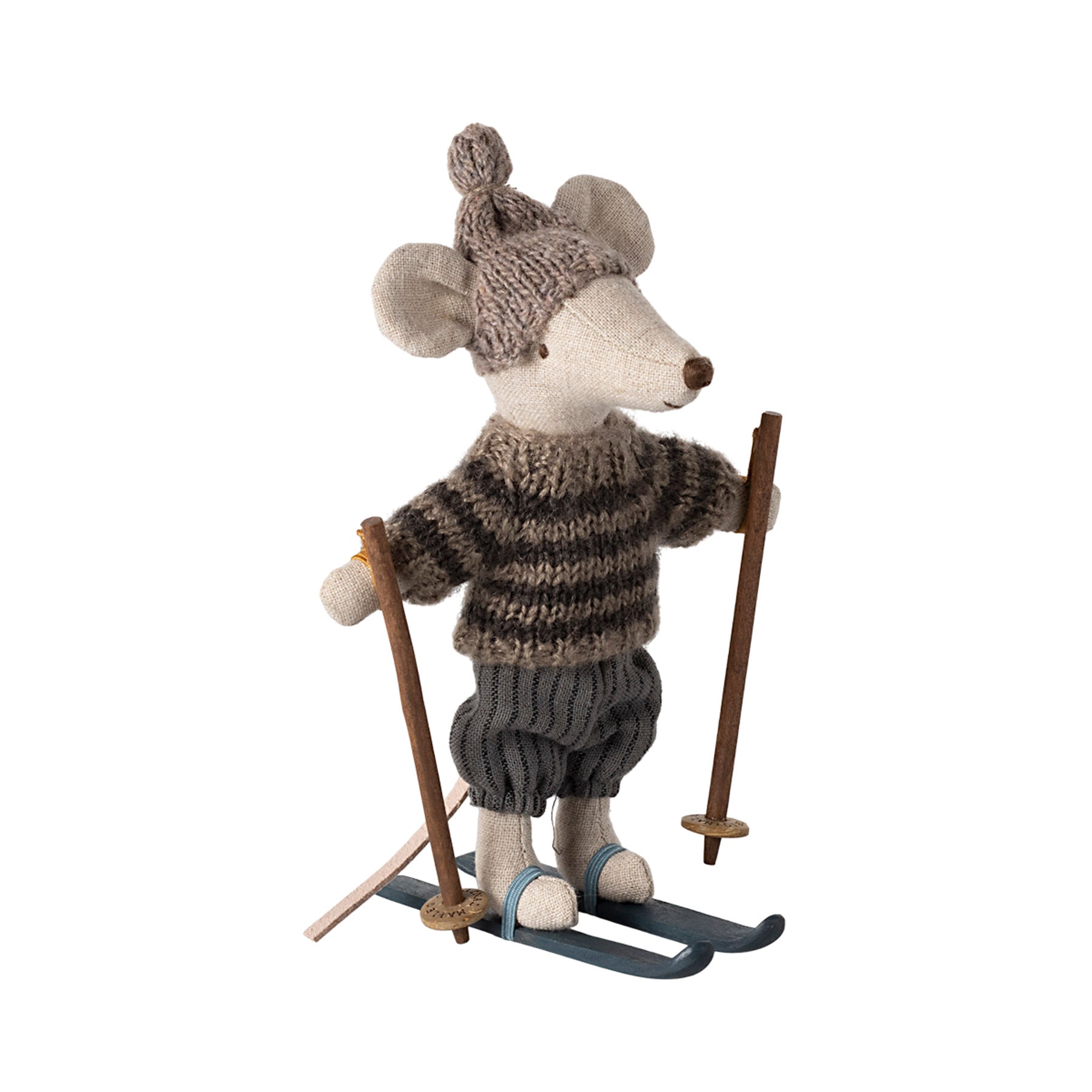 Maileg Winter Ski Mouse, Big Brother (with Hat)