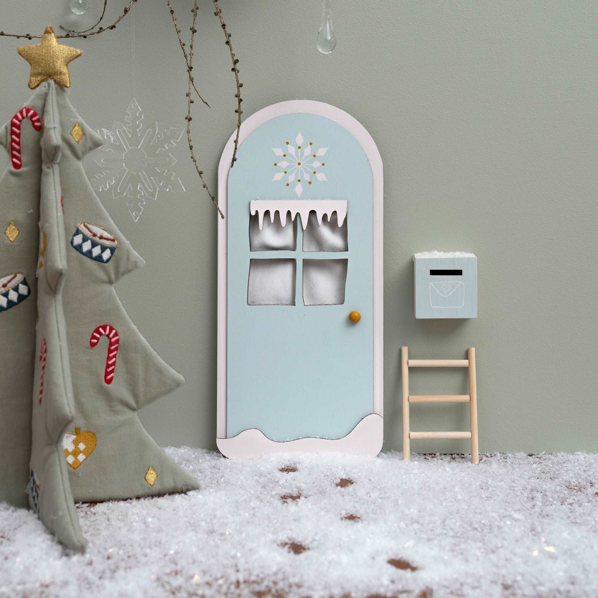 Fabelab Elf Door  - Winter Wonderland  -  Foggy Blue