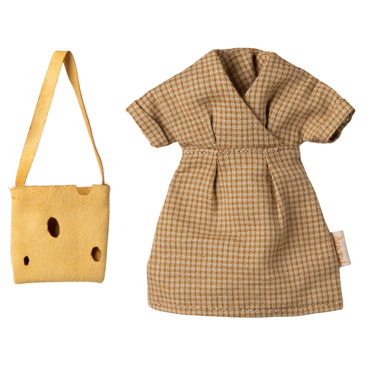 maileg yellow crossover dress and yellow bag for Maileg mum mice