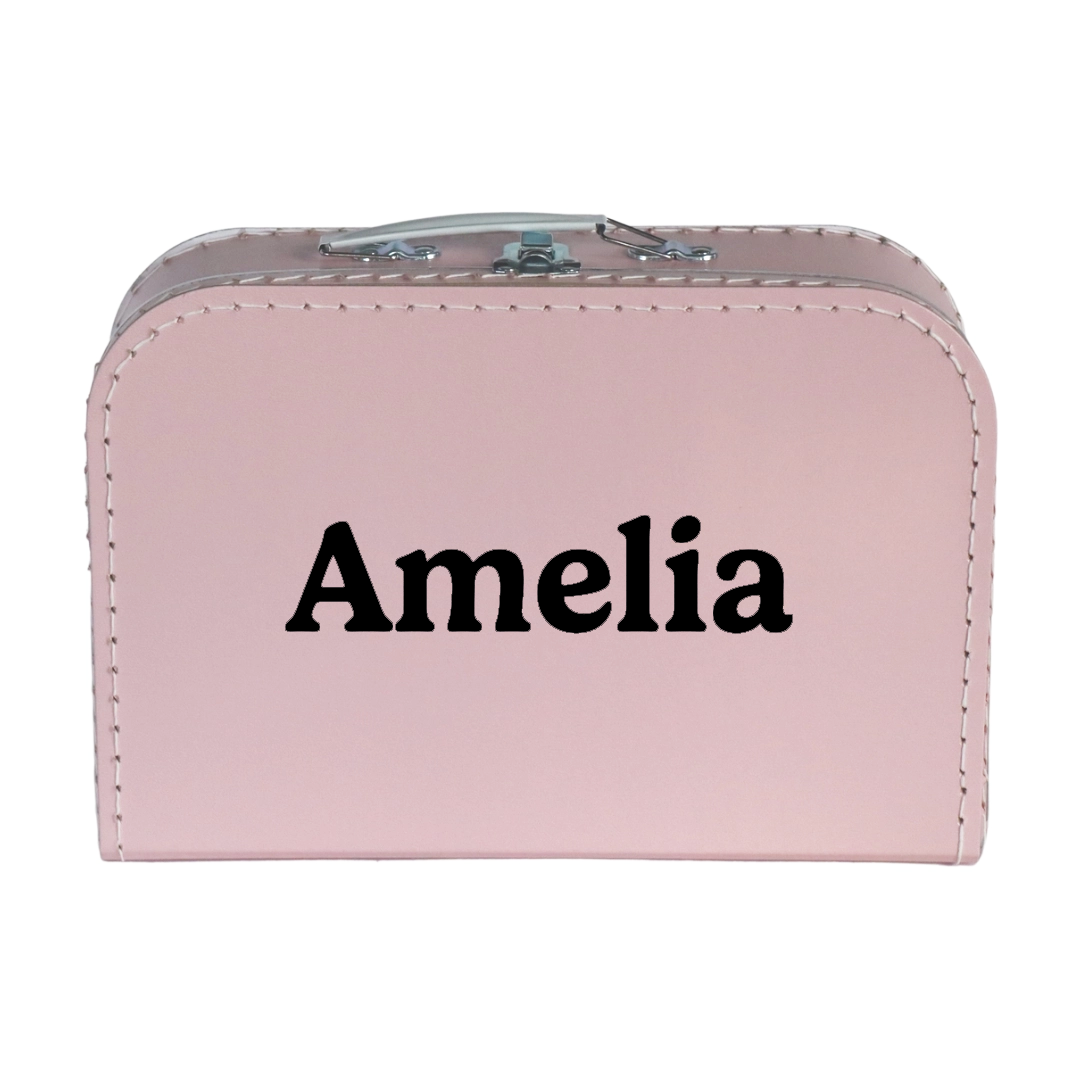 Pink Cardboard Suitcase / Keepsake Box - Personalise