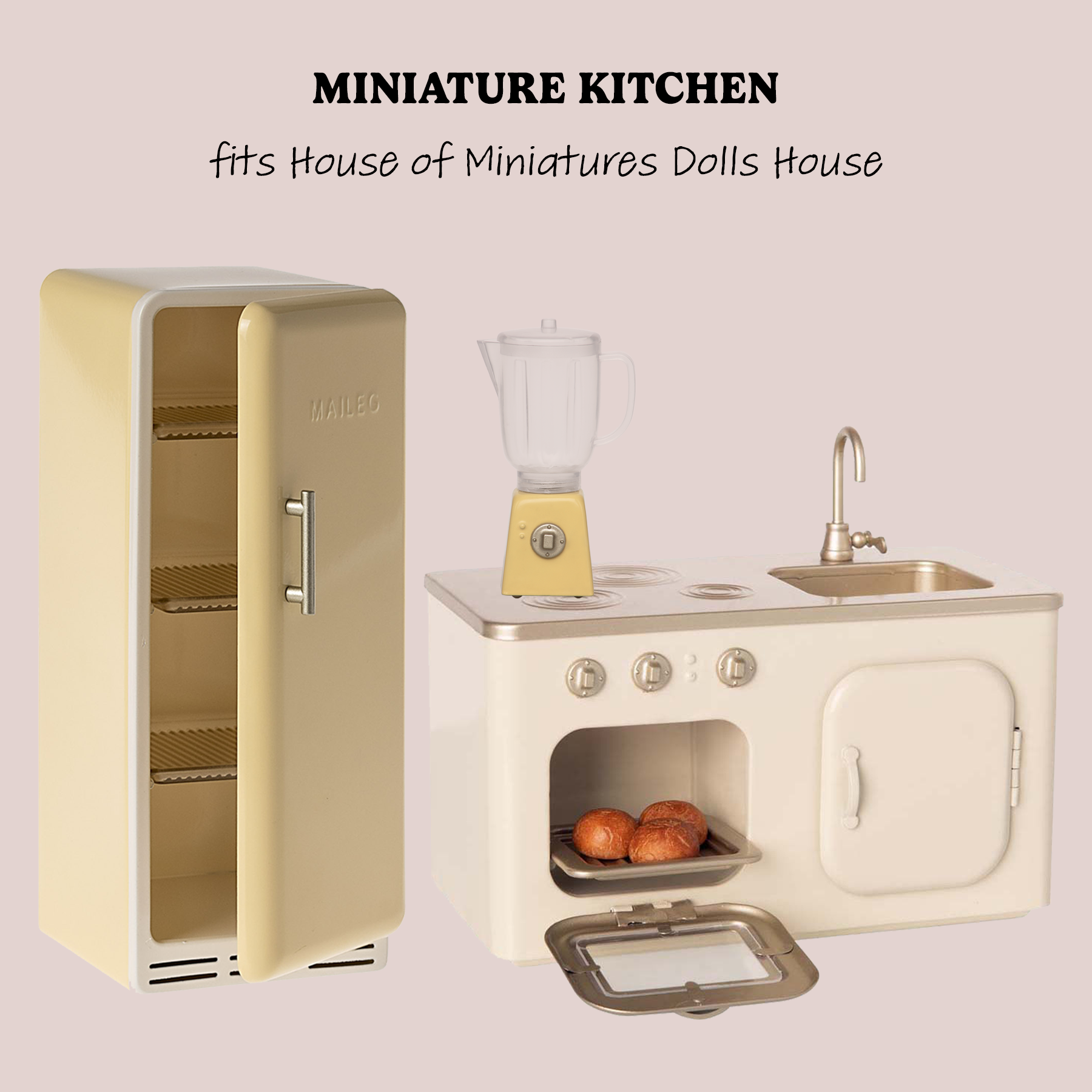 Maileg Miniature Kitchen Bundle - Yellow