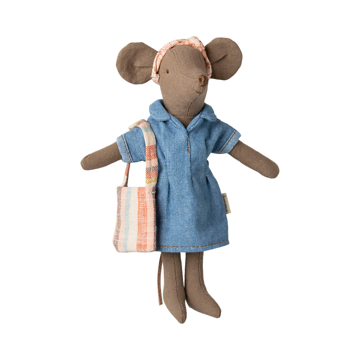 Maileg Mum Mouse Clothes,  Denim Dress, Bag & Headband