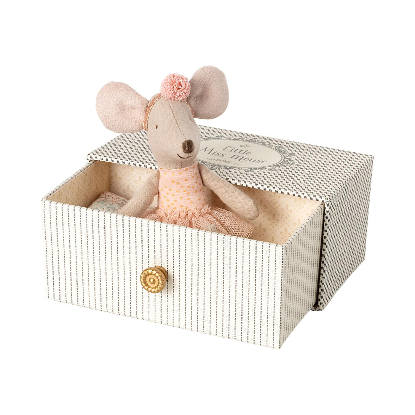 Maileg Little Sister Dance mouse in Daybed