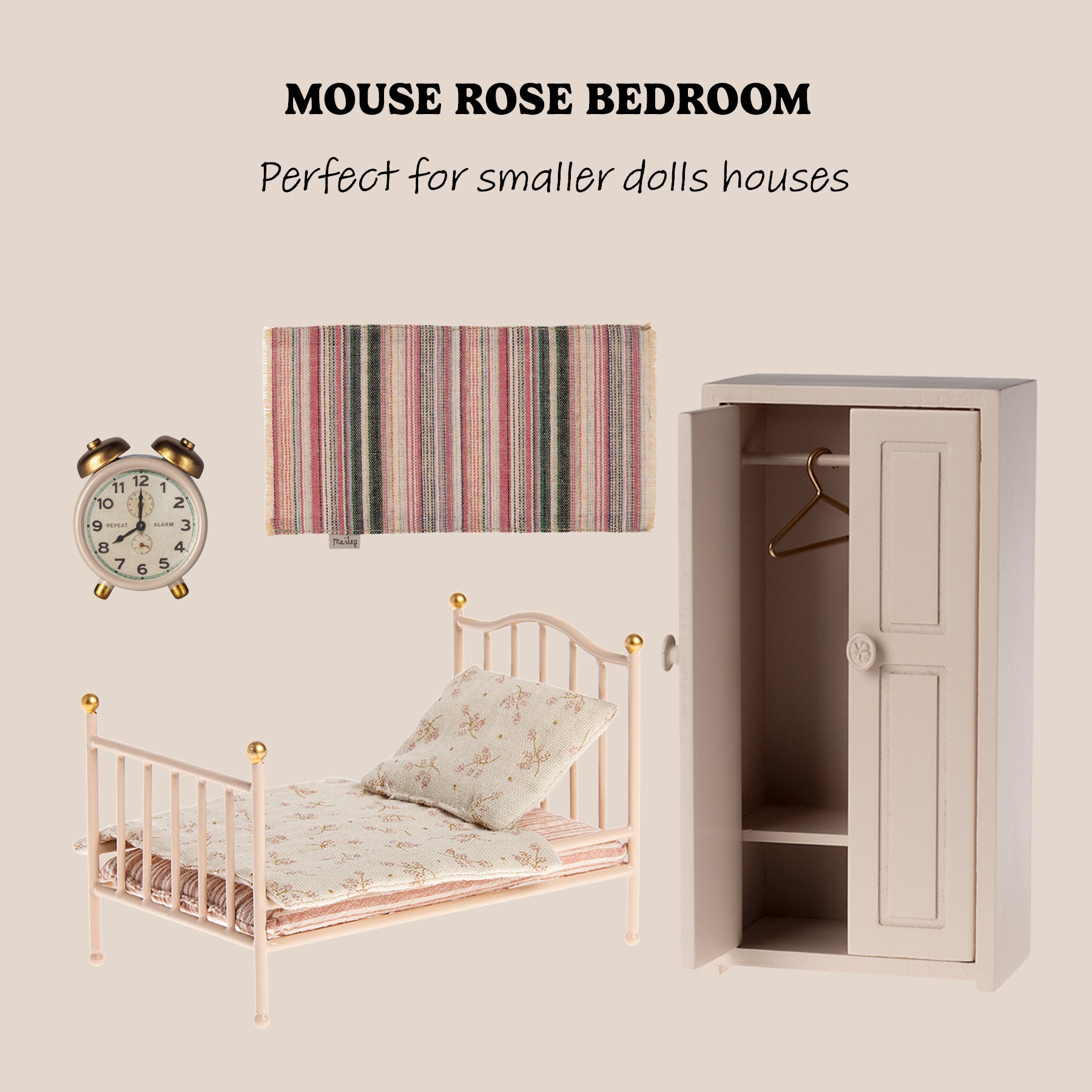 Maileg Mouse Bedroom Bundle - Rose