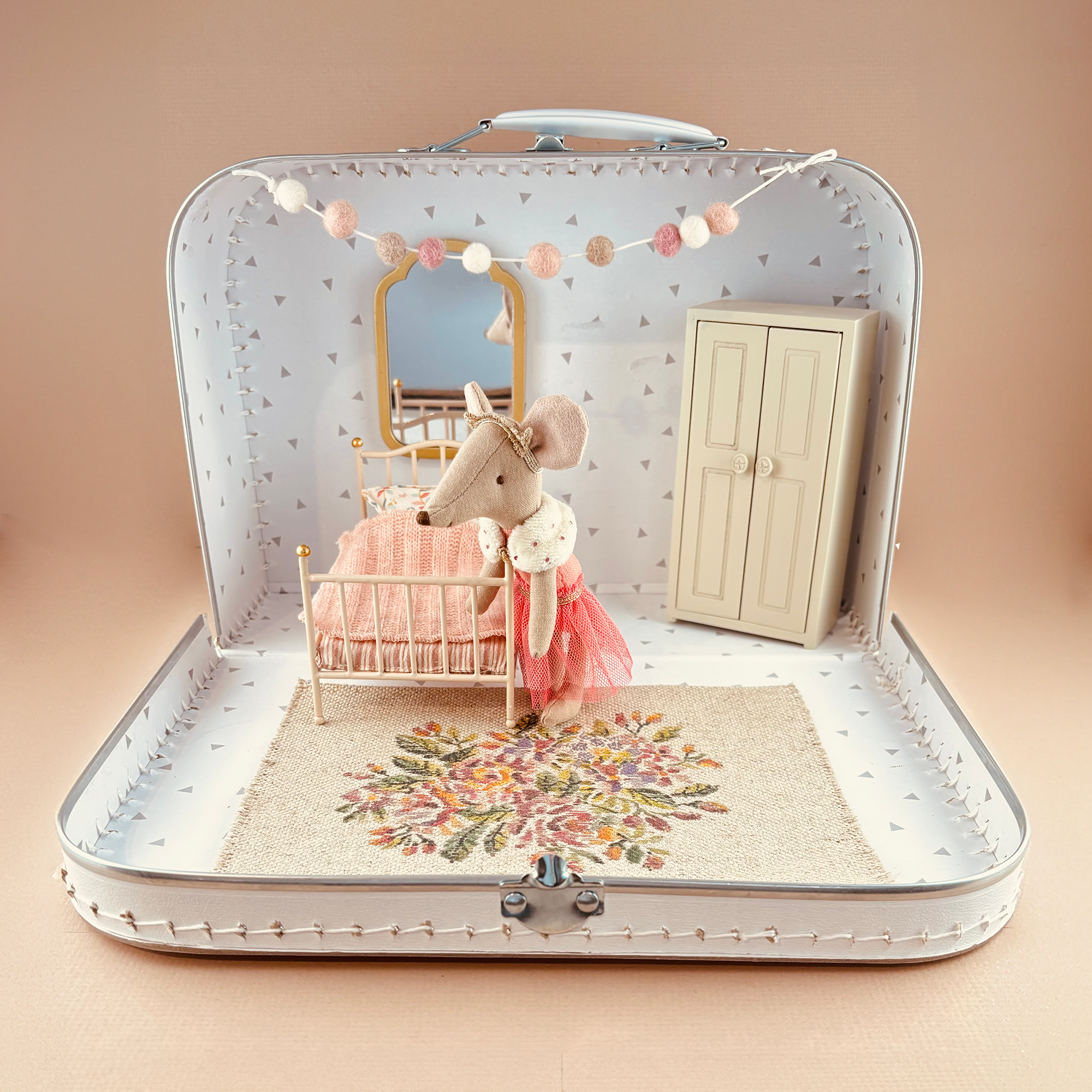 Maileg Princess Mouse Suitcase Bedroom