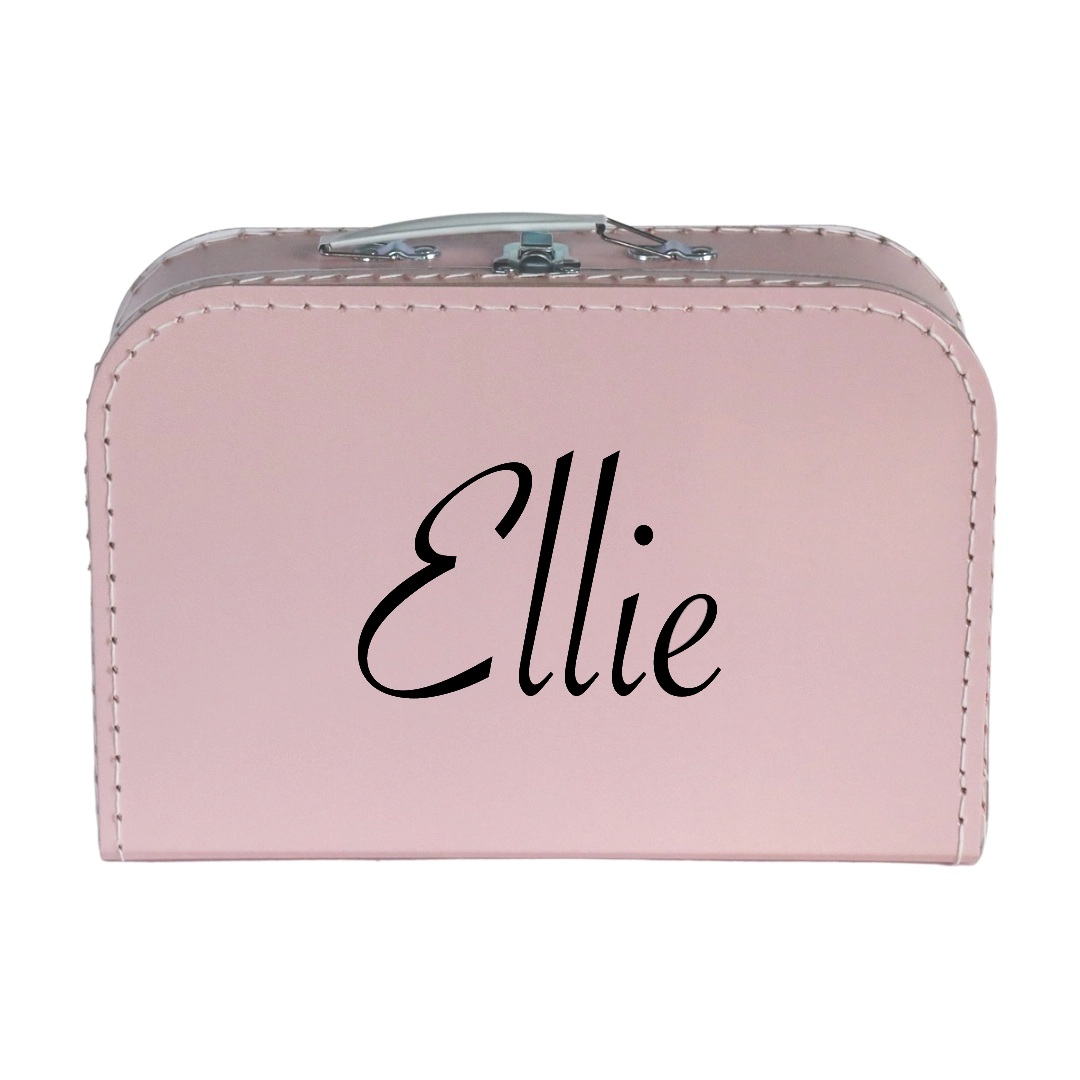 Pink Cardboard Suitcase / Keepsake Box - Personalise