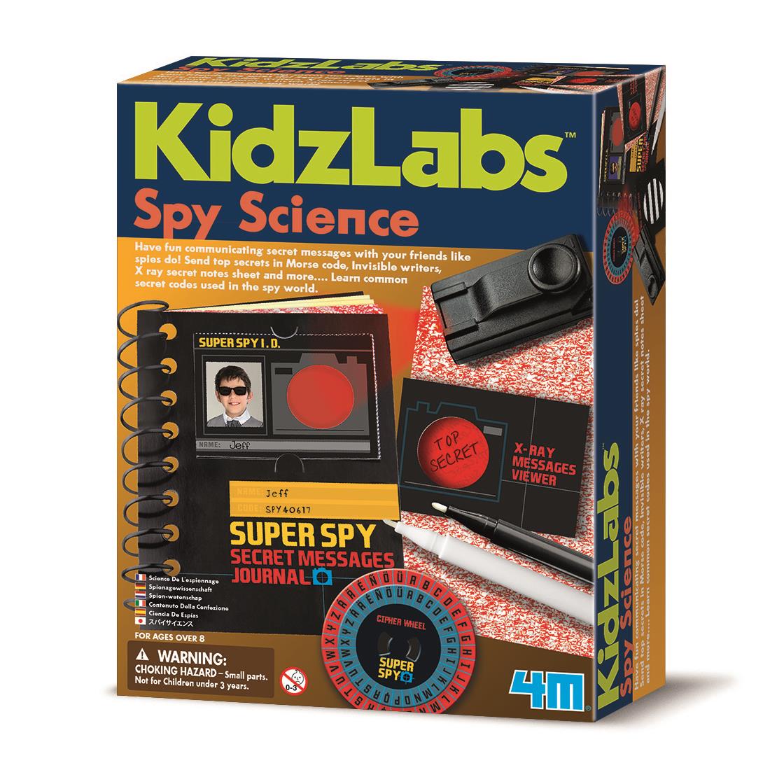 4M KidzLabs Spy Science Secret Message Kit - DAMAGED BOX