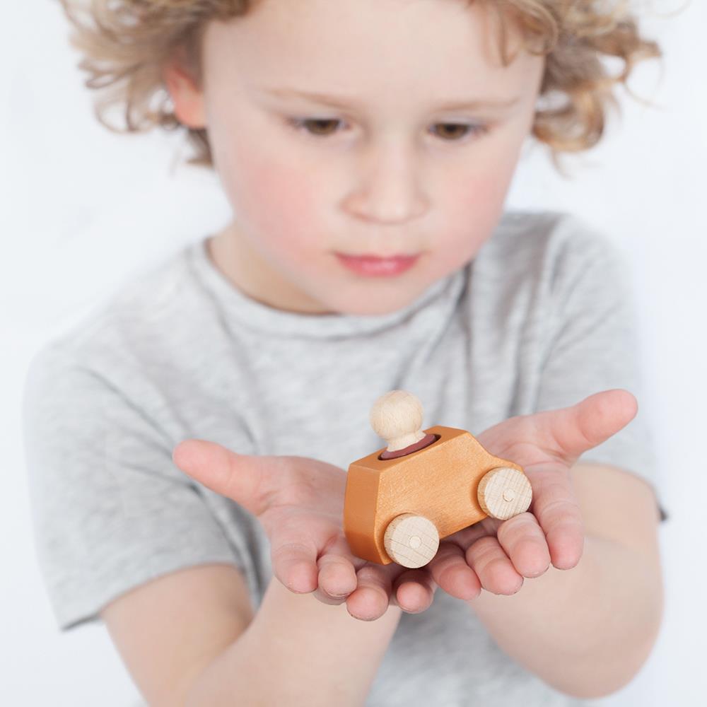 Lubulona Wooden Toy Car - Ochre