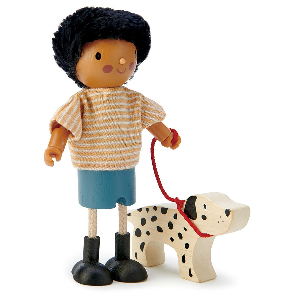 Tender Leaf Toys Wooden Doll Set - Mr Forester and Dalmation