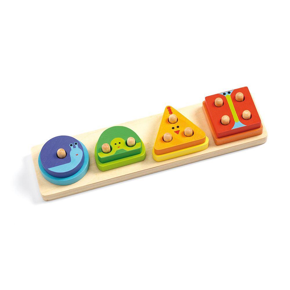 Djeco1234 Basic Wooden Puzzle